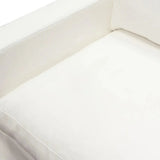 Savannah White Natural Linen Slip-Cover Chair by Diamond Sofa at Eve Furniture