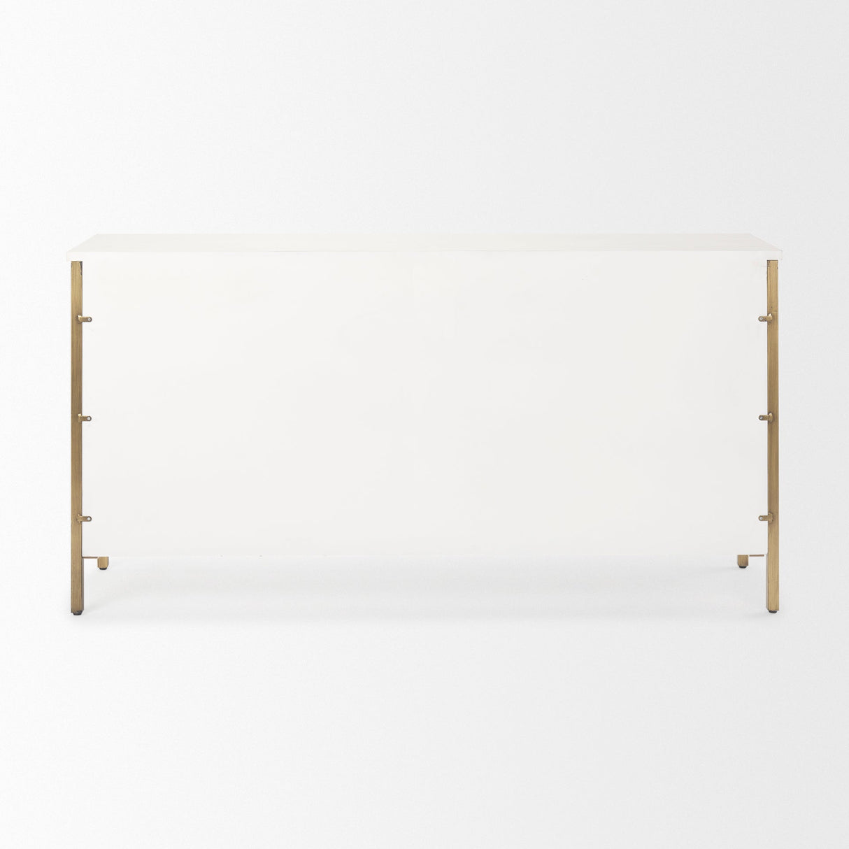 Savannah White Fir Veneer w/ Gold Metal Accents 6-Drawer Sideboard by Mercana at Eve Furniture