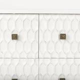 Savannah White Fir Veneer w/ Gold Metal Accents 6-Drawer Sideboard by Mercana at Eve Furniture