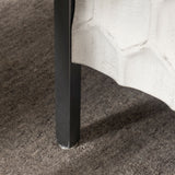 Savannah White Fir Veneer w/ Gray Metal 2-Door Accent Cabinet by Mercana at Eve Furniture
