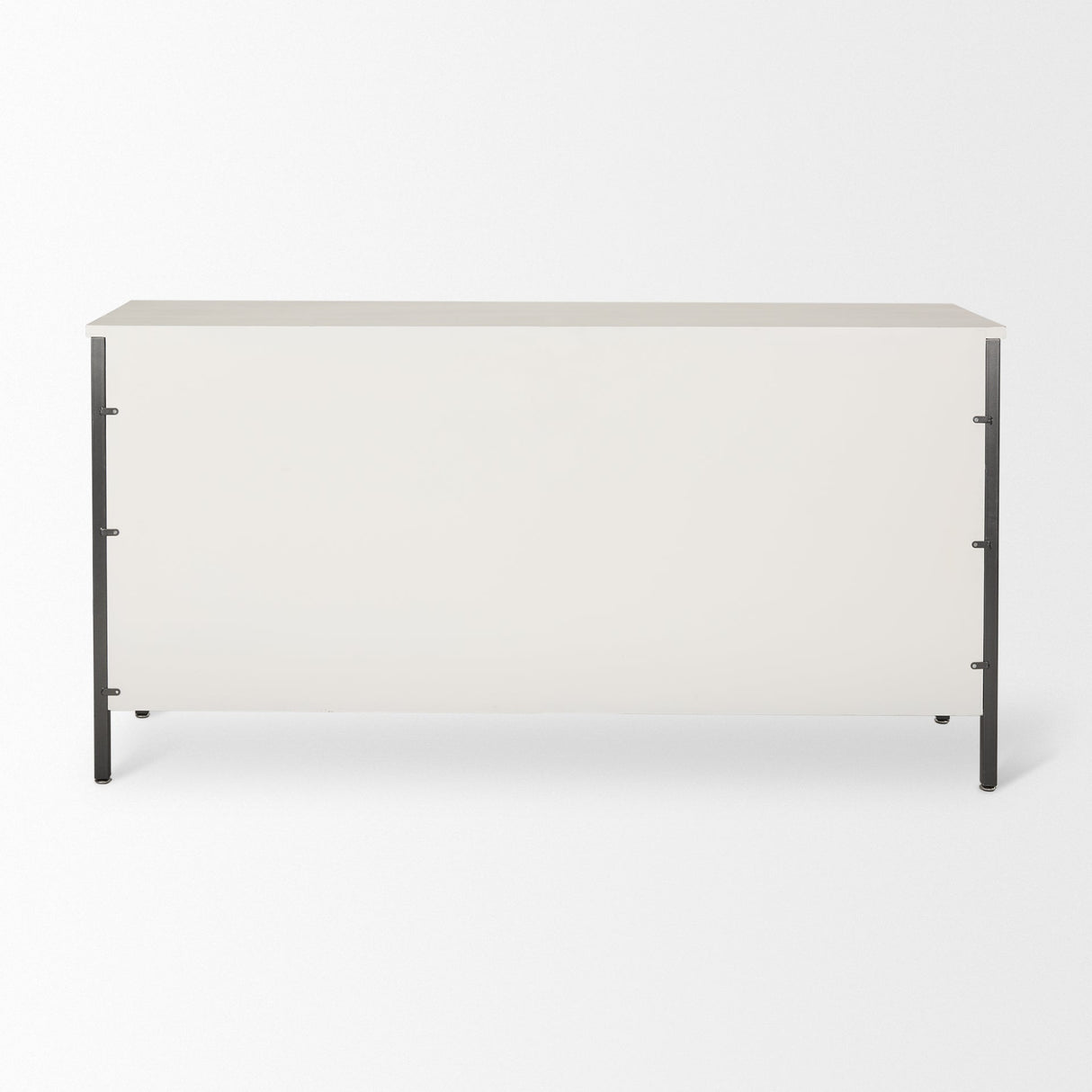 Savannah White Fir Veneer w/ Gray Metal 6-Drawer Sideboard by Mercana at Eve Furniture