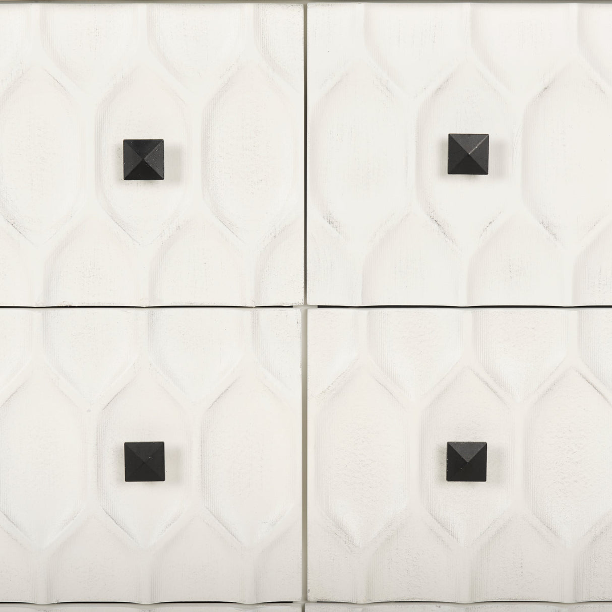 Savannah White Fir Veneer w/ Gray Metal 6-Drawer Sideboard by Mercana at Eve Furniture