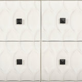 Savannah White Fir Veneer w/ Gray Metal 6-Drawer Sideboard by Mercana at Eve Furniture