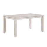 Savile Antique White/Light Gray 60" Dining Table by Homelegance at Eve Furniture