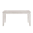 Savile Antique White/Light Gray 60" Dining Table by Homelegance at Eve Furniture
