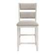 Savile Antique White/Light Gray Counter Height Chair, Set of 2 by Homelegance at Eve Furniture