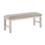 Savile Light Gray Dining Bench by Homelegance at Eve Furniture