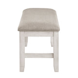 Savile Light Gray Dining Bench by Homelegance at Eve Furniture