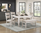 Savile Light Gray Dining Bench by Homelegance at Eve Furniture