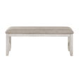 Savile Light Gray Dining Bench by Homelegance at Eve Furniture