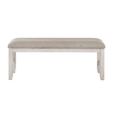 Savile Light Gray Dining Bench by Homelegance at Eve Furniture
