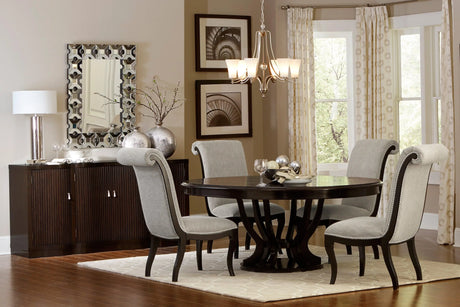Savion Espresso Round/Oval Extendable Dining Set by Homelegance at Eve Furniture