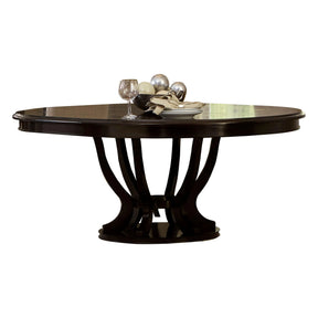 Savion Espresso Round/Oval Extendable Dining Table by Homelegance at Eve Furniture