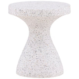 Savitri Outdoor Side Table, Off-White Terrazzo by Dovetail at Eve Furniture