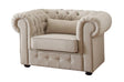 Savonburg Neutral Chair by Homelegance at Eve Furniture