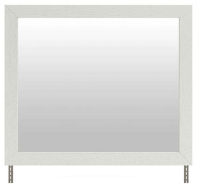 Savonport White Bedroom Mirror by Ashley at Eve Furniture