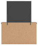Savonport White/Brown Dresser and Mirror by Ashley at Eve Furniture