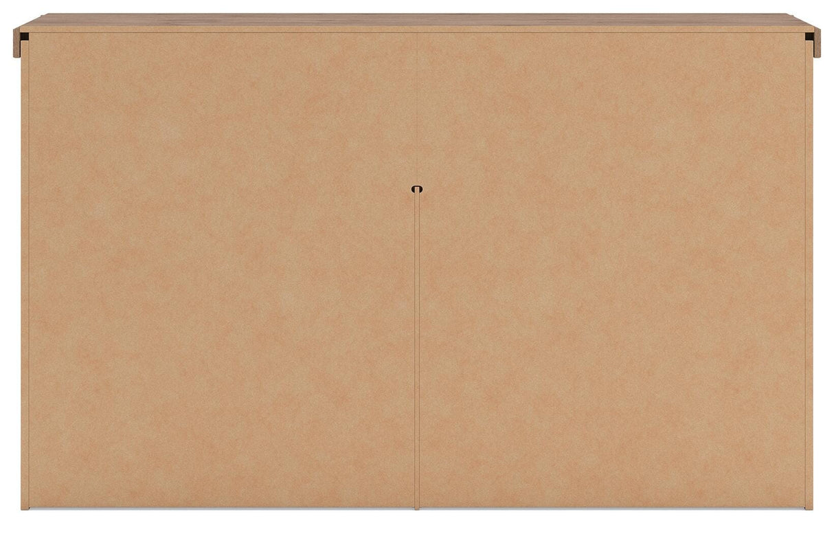Savonport White/Brown Dresser by Ashley at Eve Furniture