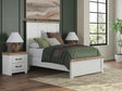 Savonport White/Brown Full Panel Bed by Ashley at Eve Furniture
