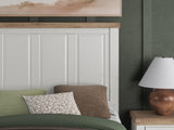 Savonport White/Brown Full Panel Bed by Ashley at Eve Furniture