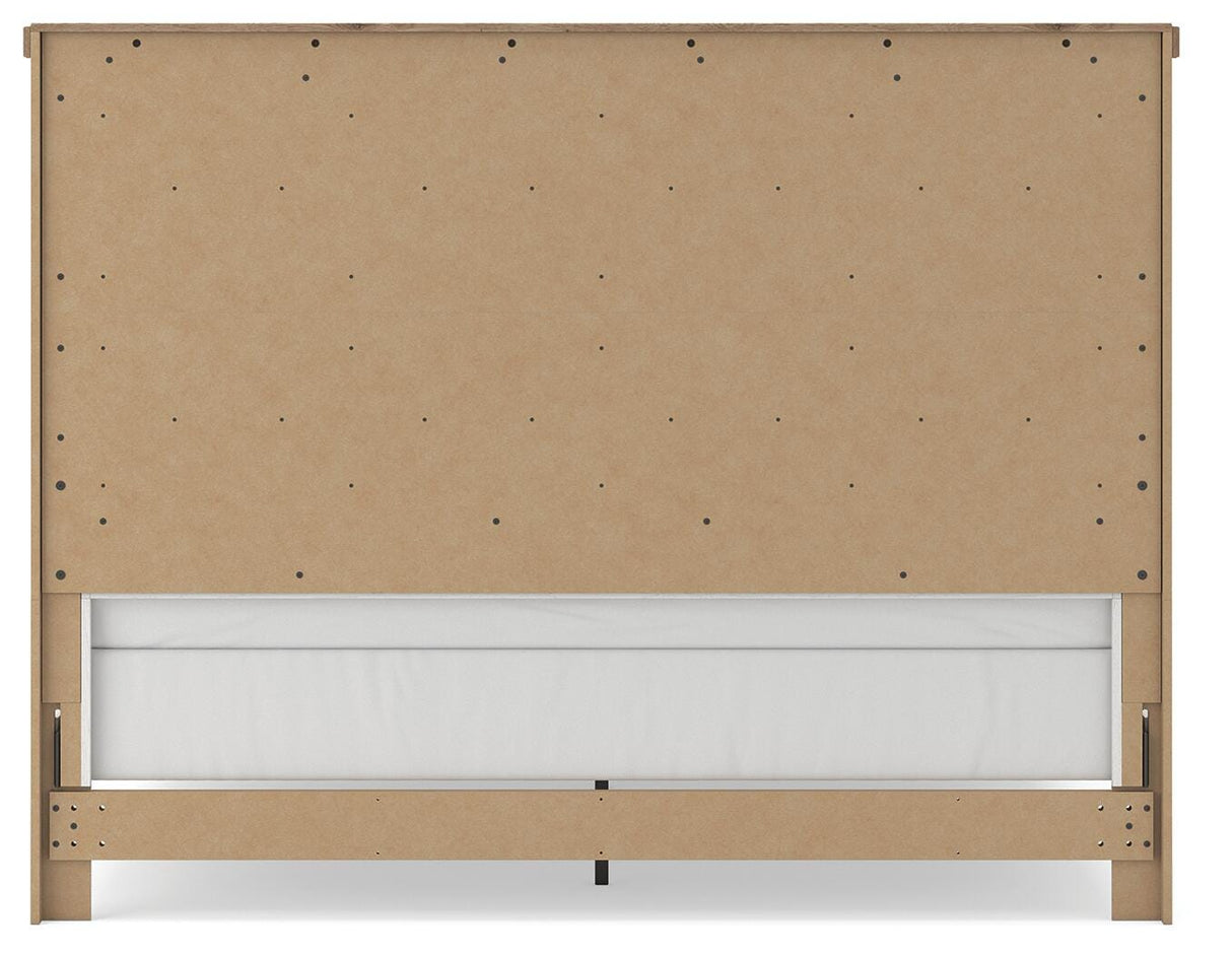 Savonport White/Brown King Panel Bed by Ashley at Eve Furniture
