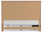 Savonport White/Brown King Panel Storage Bed by Ashley at Eve Furniture