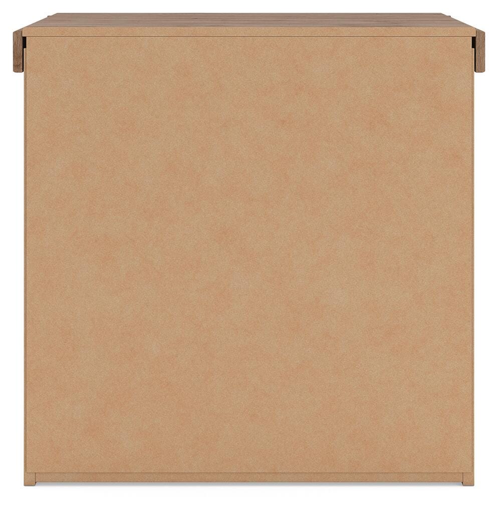 Savonport White/Brown Nightstand by Ashley at Eve Furniture