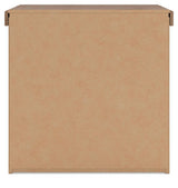 Savonport White/Brown Nightstand by Ashley at Eve Furniture