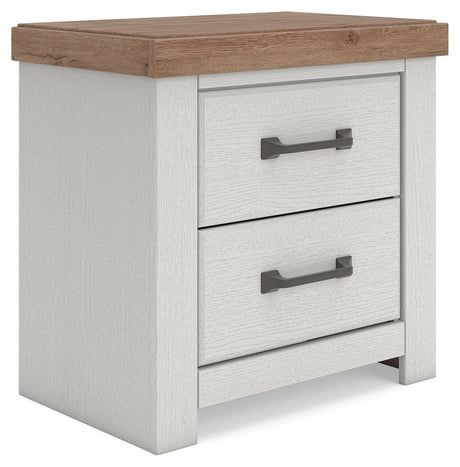 Savonport White/Brown Panel Bedroom Set by Ashley at Eve Furniture