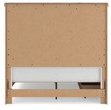 Savonport White/Brown Queen Panel Bed with Storage by Ashley at Eve Furniture