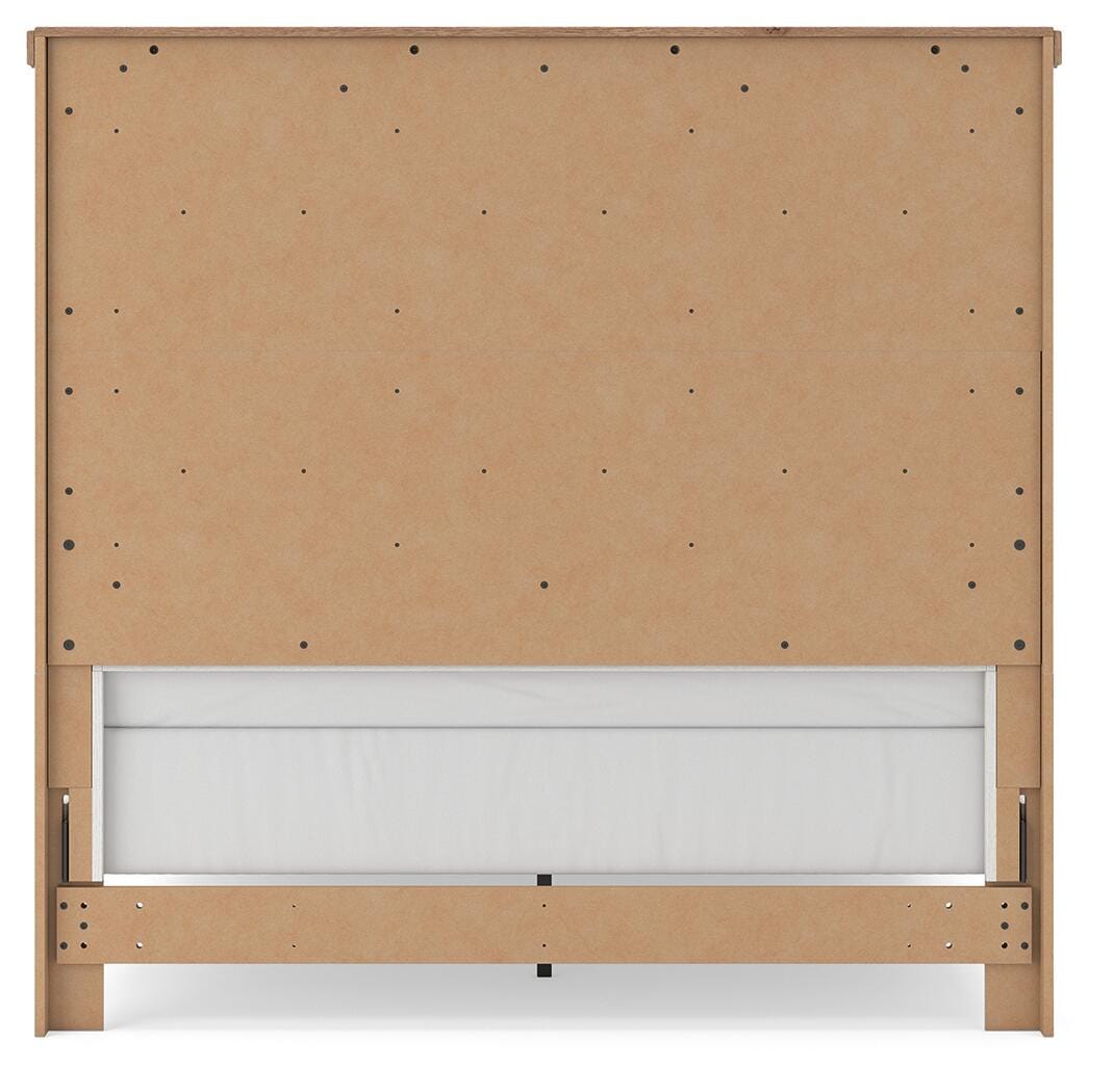 Savonport White/Brown Queen Panel Storage Bed by Ashley at Eve Furniture