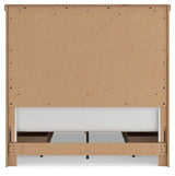 Savonport White/Brown Queen Panel Storage Bed by Ashley at Eve Furniture