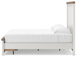 Savonport White/Brown Storage Bedroom Set with 2 Drawers by Ashley at Eve Furniture