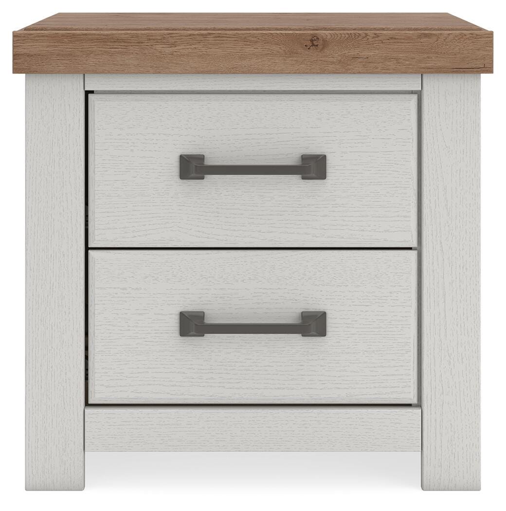 Savonport White/Brown Storage Bedroom Set with 6 Drawers by Ashley at Eve Furniture