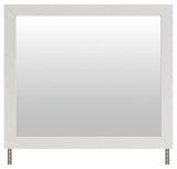 Savonport White/Brown Storage Panel Bedroom Set with 4 Drawers by Ashley at Eve Furniture