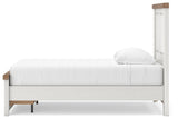 Savonport White/Brown Twin Panel Storage Bed by Ashley at Eve Furniture