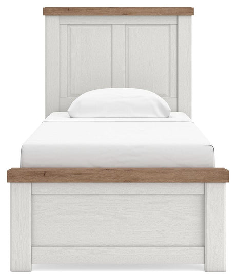 Savonport White/Brown Youth Panel Bedroom Set by Ashley at Eve Furniture