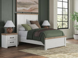 Savonport White/Brown Youth Panel Bedroom Set by Ashley at Eve Furniture