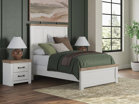 Savonport White/Brown Youth Panel Bedroom Set by Ashley at Eve Furniture