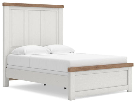 Savonport White/Brown Youth Panel Bedroom Set by Ashley at Eve Furniture