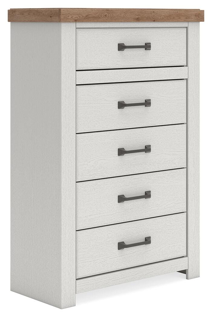 Savonport White/Brown Youth Panel Bedroom Set by Ashley at Eve Furniture