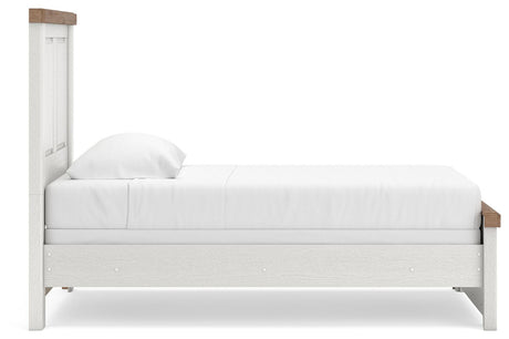 Savonport White/Brown Youth Panel Bedroom Set by Ashley at Eve Furniture