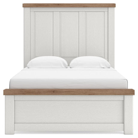 Savonport White/Brown Youth Panel Bedroom Set by Ashley at Eve Furniture