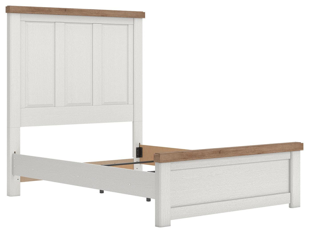 Savonport White/Brown Youth Panel Bedroom Set by Ashley at Eve Furniture