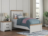 Savonport White/Brown Youth Panel Bedroom Set by Ashley at Eve Furniture