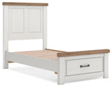 Savonport White/Brown Youth Storage Panel Bedroom Set by Ashley at Eve Furniture