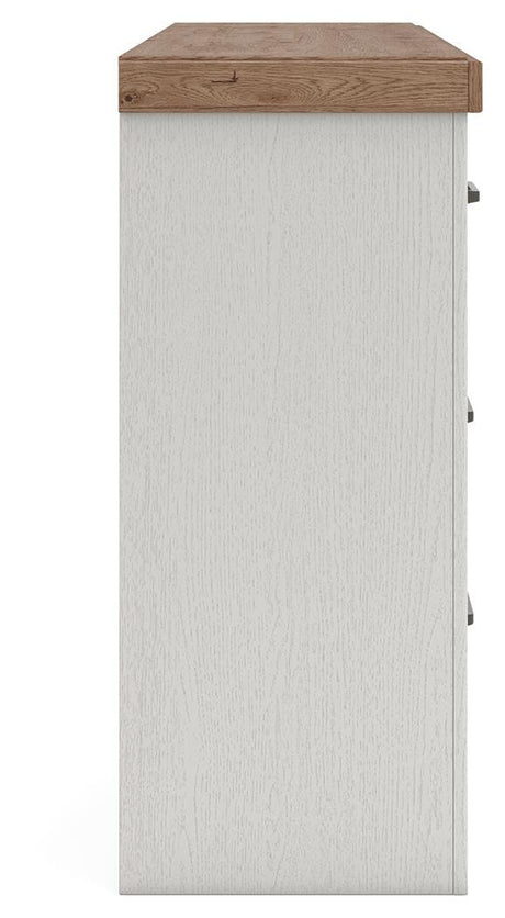 Savonport White/Brown Youth Storage Panel Bedroom Set by Ashley at Eve Furniture