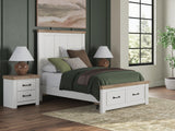 Savonport White/Brown Youth Storage Panel Bedroom Set by Ashley at Eve Furniture