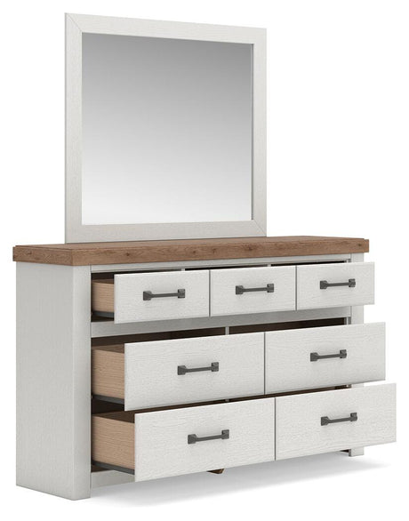 Savonport White/Brown Youth Storage Panel Bedroom Set by Ashley at Eve Furniture