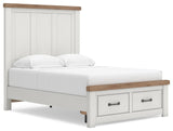 Savonport White/Brown Youth Storage Panel Bedroom Set by Ashley at Eve Furniture